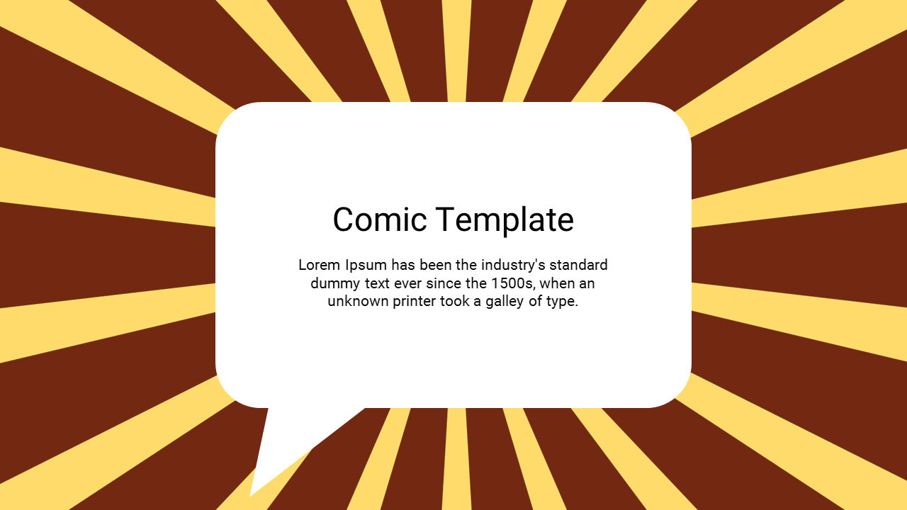 Free - Creative Comic Template For PowerPoint Presentation